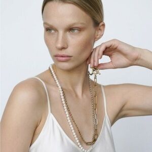 Elegant Gold and Silver Women's Necklace